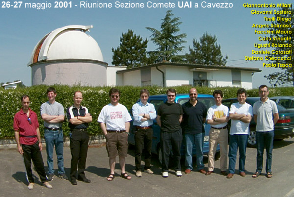 2001 Riunione sezione comete UAI