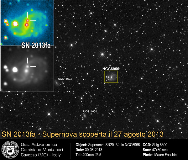 Supernova SN2013fa in NGC6956