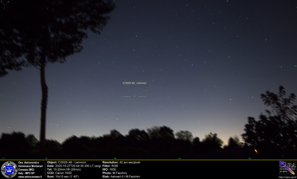 Cometa C/2025 A6 - Lemmon