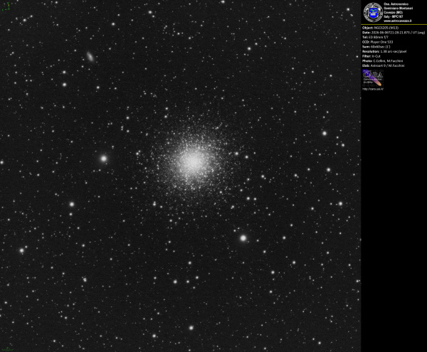 NGC6205-(M13) con F1 e Cristina Cellini