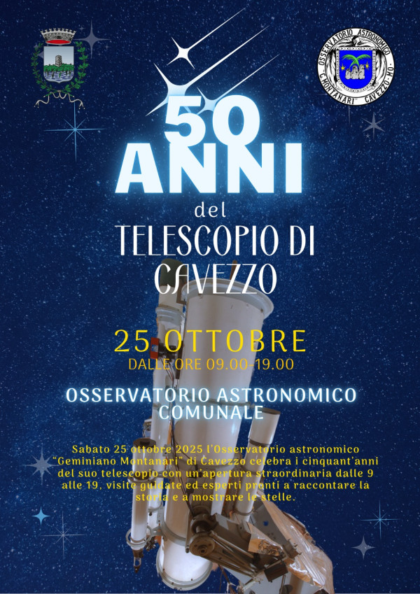 50 anni del telescopio di Cavezzo