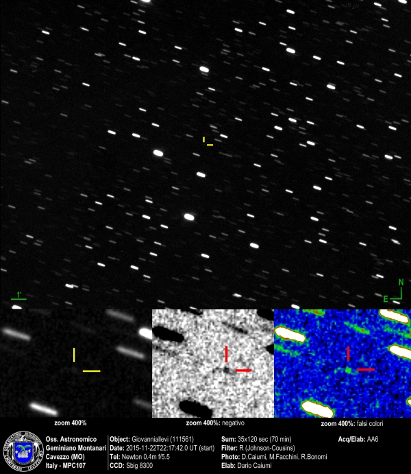 Asteroid: Giovanniallevi (111561)