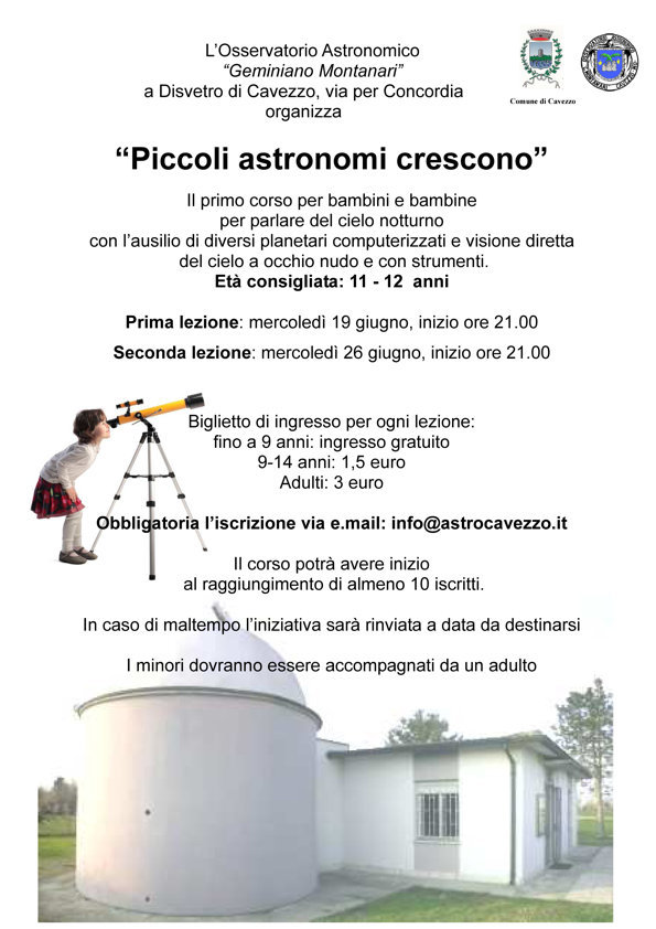 Piccoli Astonomi Crescono